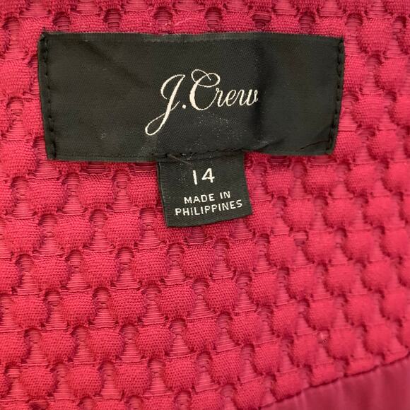 J. Crew Portfolio jacket in Matelasse Deep Berry - Picture 10 of 11